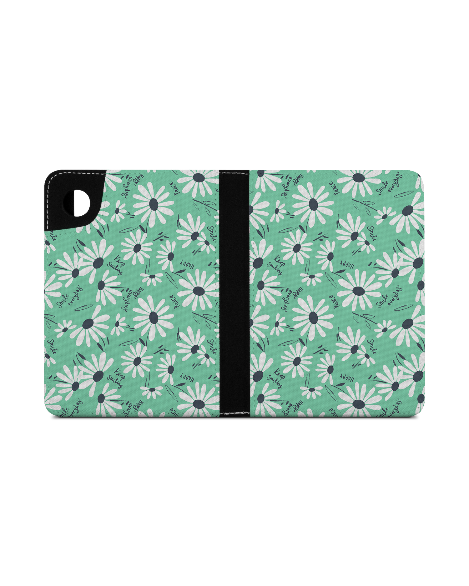 Positive Daisies eReader Case for tolino shine 4 (2022): Opened exterior view
