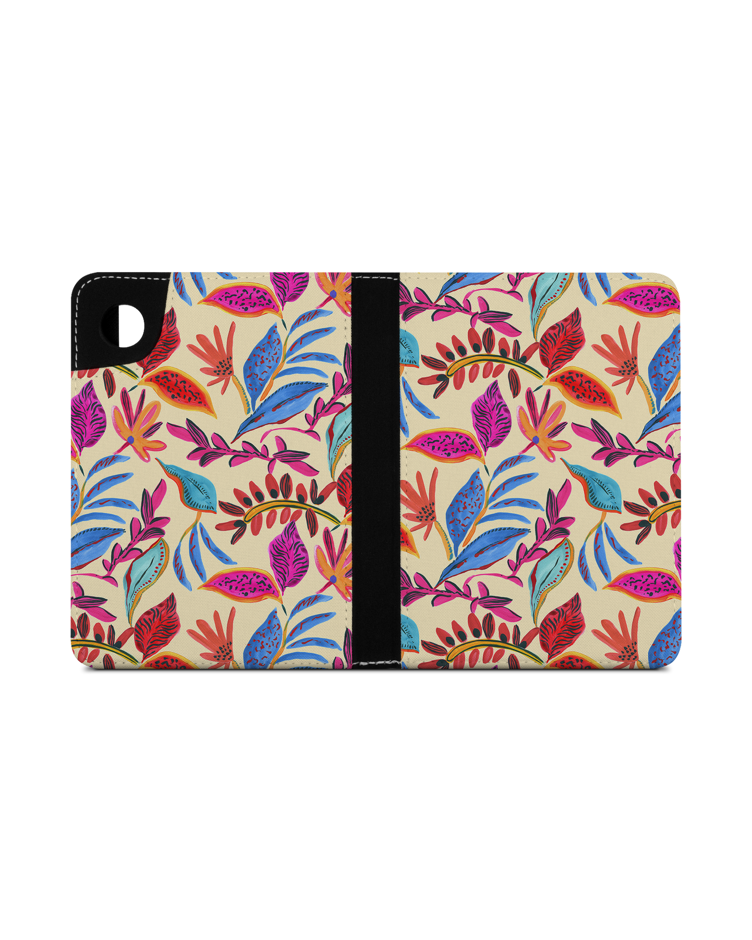 Painterly Spring Leaves eReader Case for tolino shine 4 (2022): Opened exterior view