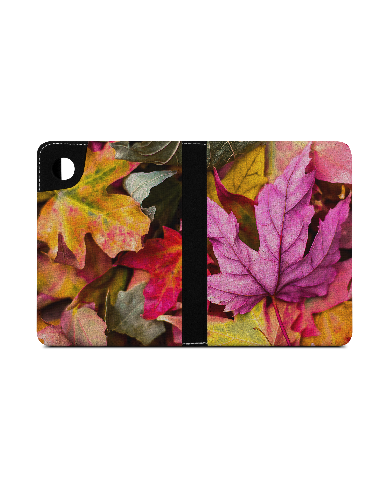 Autumn Leaves eReader Case for tolino shine 4 (2022): Opened exterior view