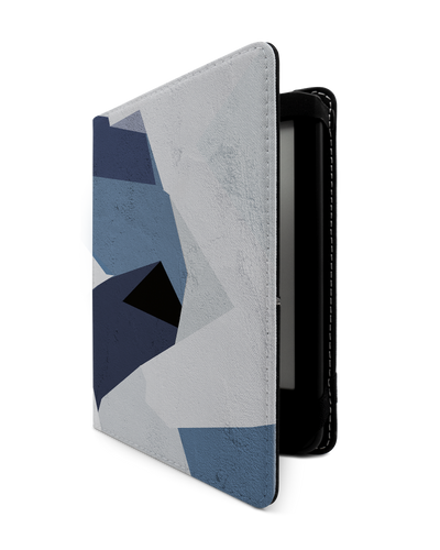 Geometric Camo Blue eReader Case for tolino vision 1 to 4 HD