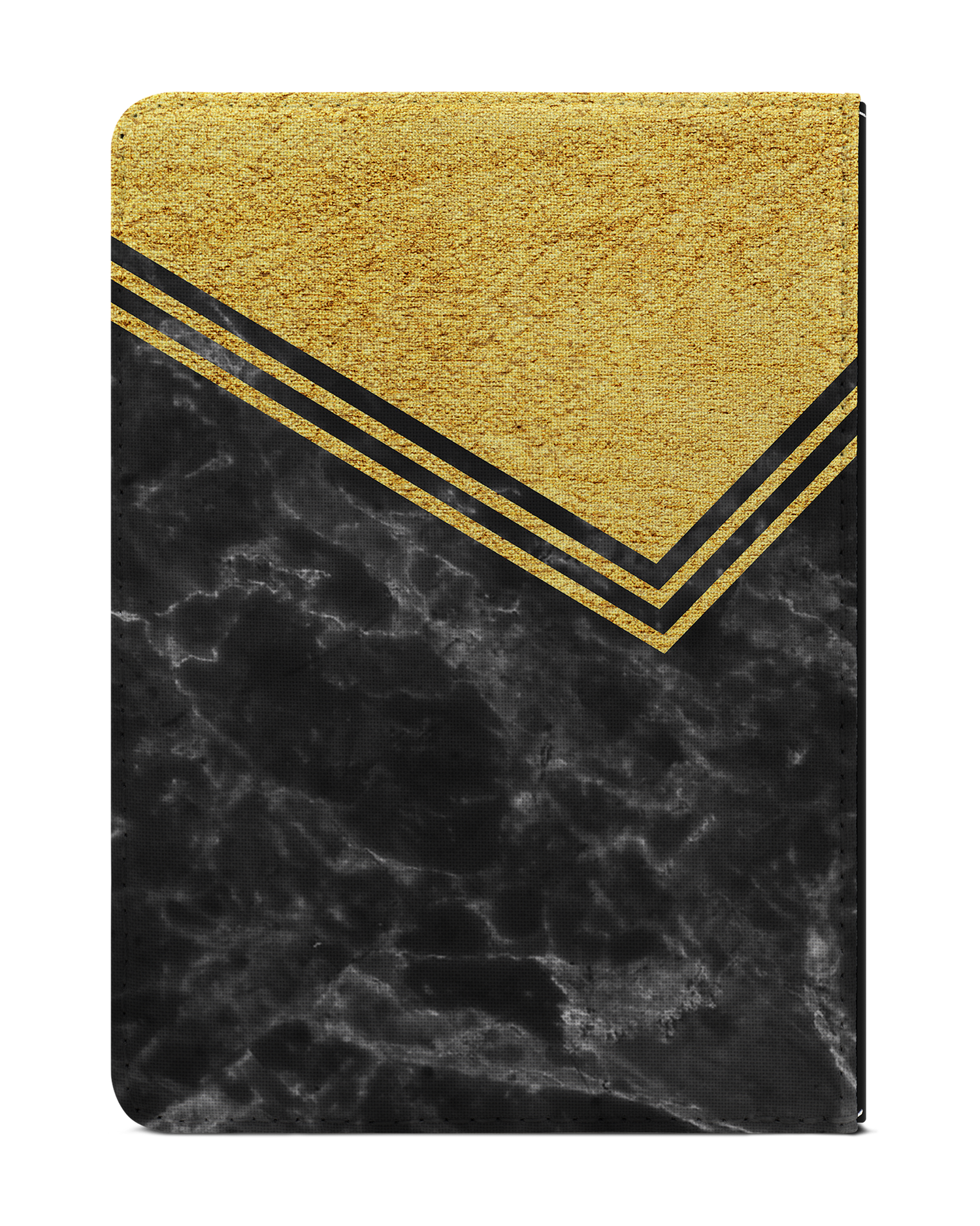 Gold Marble eReader Case for tolino vision 1 to 4 HD: Back View