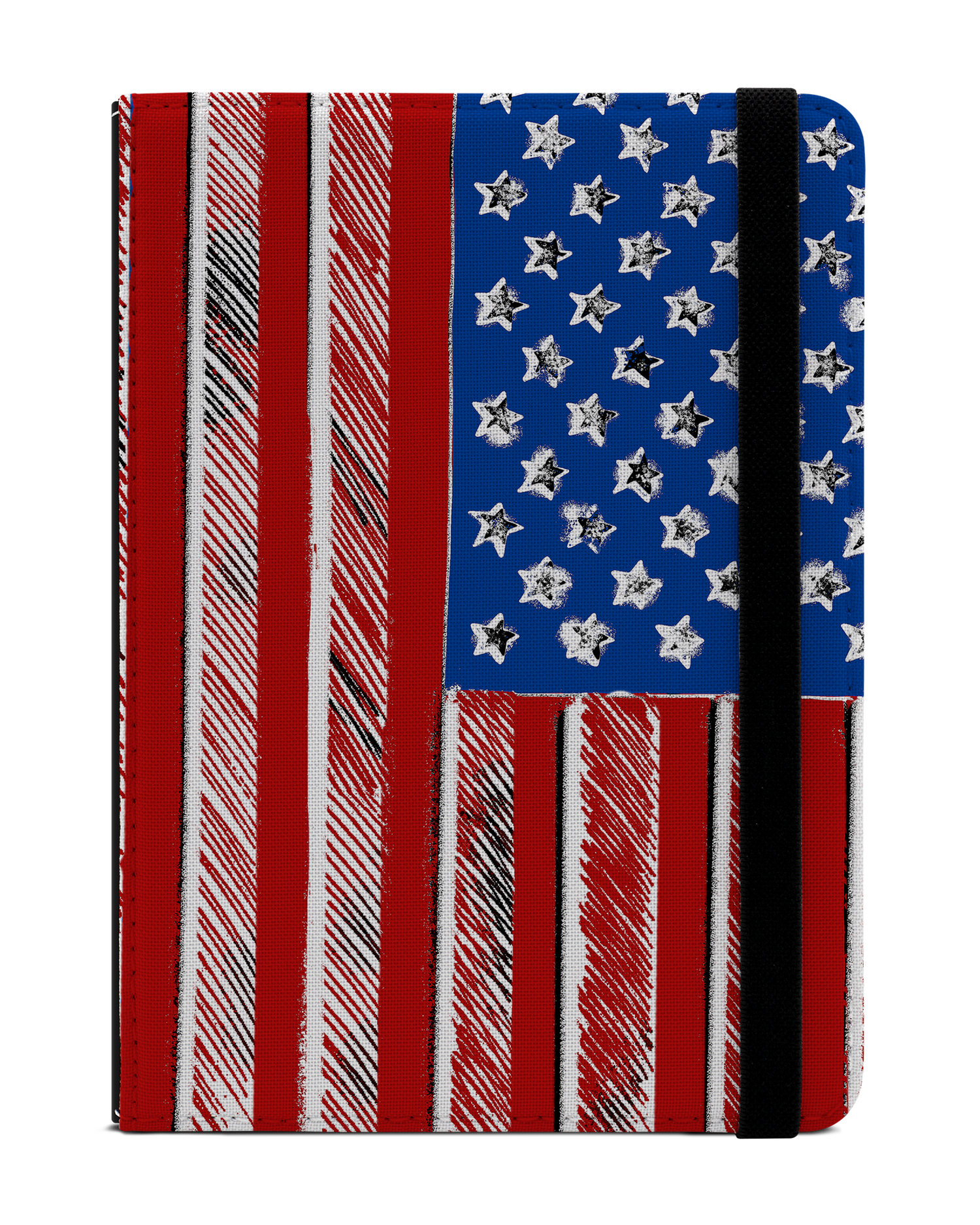 American Flag Color eReader Case for tolino vision 1 to 4 HD: Front View