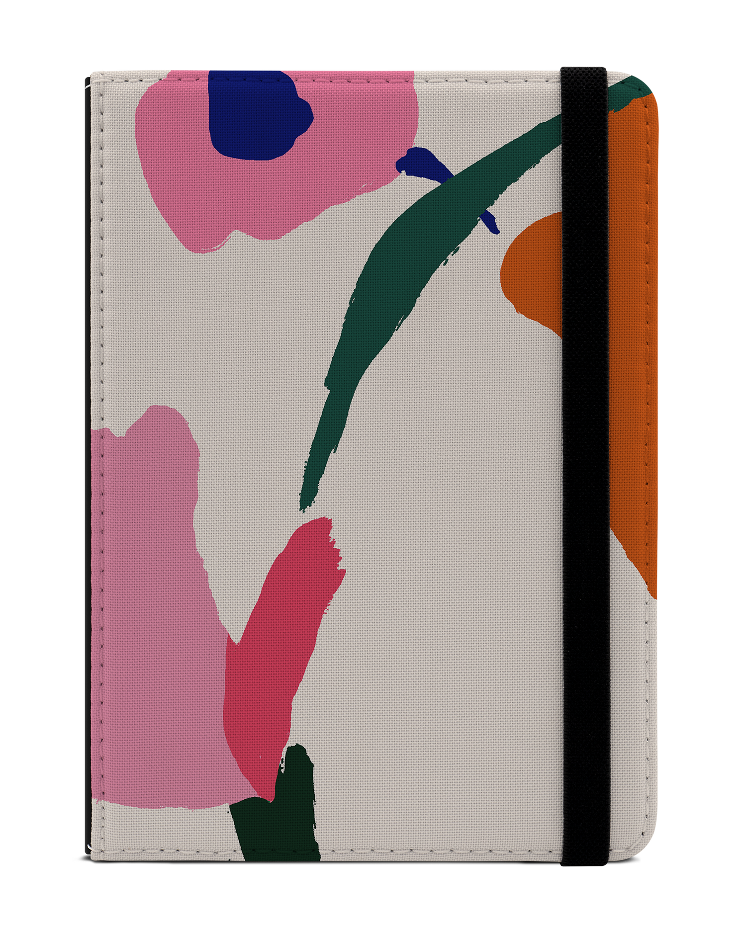 Handpainted Blooms eReader Case for tolino vision 1 to 4 HD: Front View