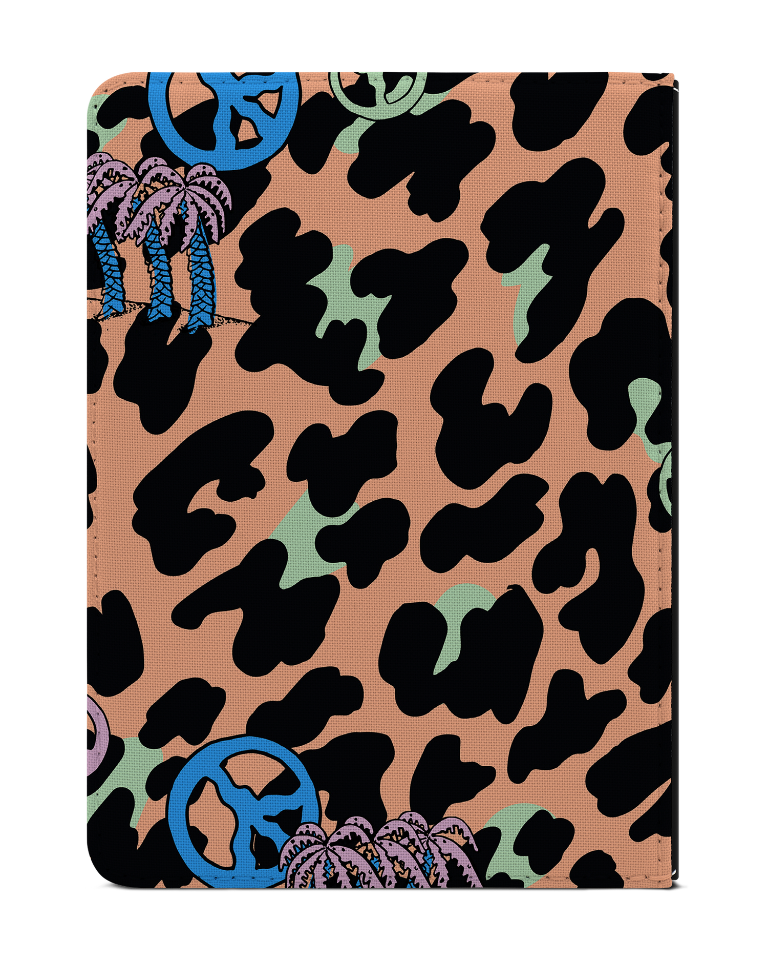 Leopard Peace Palms eReader Case for tolino vision 1 to 4 HD: Back View
