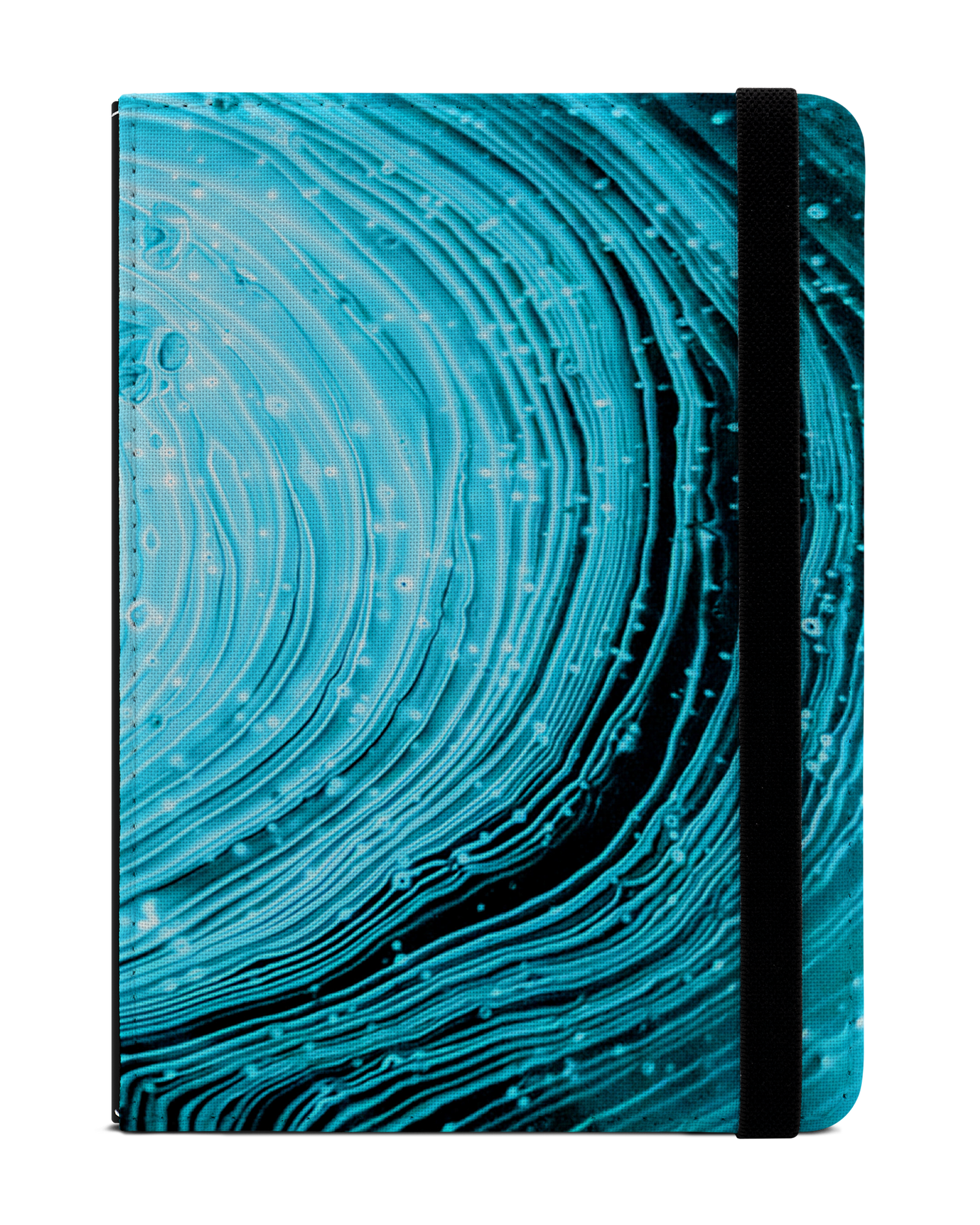 Turquoise Ripples eReader Case for tolino vision 1 to 4 HD: Front View
