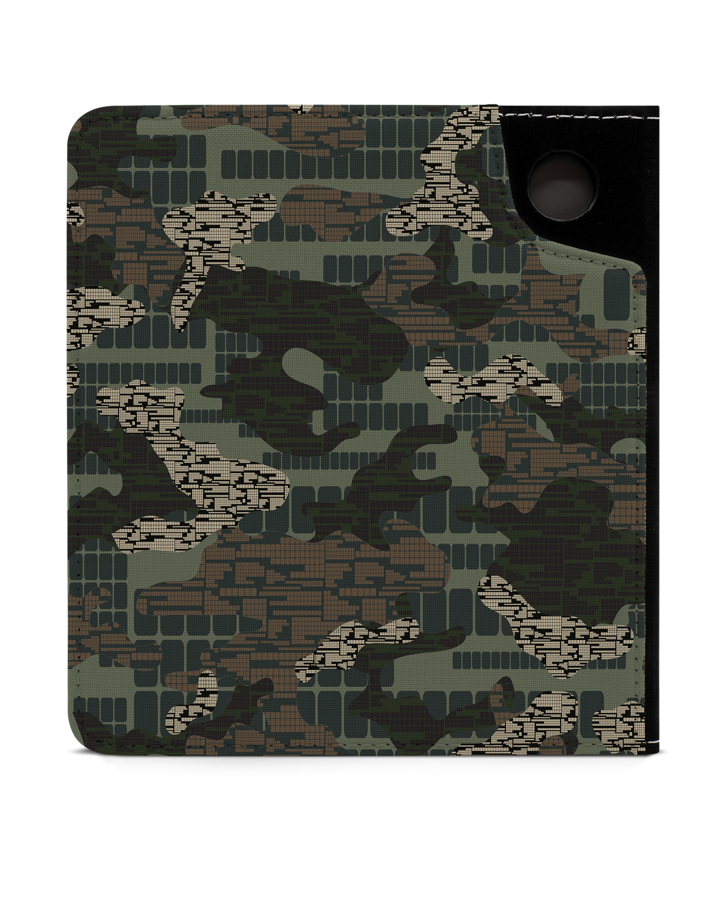 Green Camo Mix eReader Case for tolino vision 6: Back View