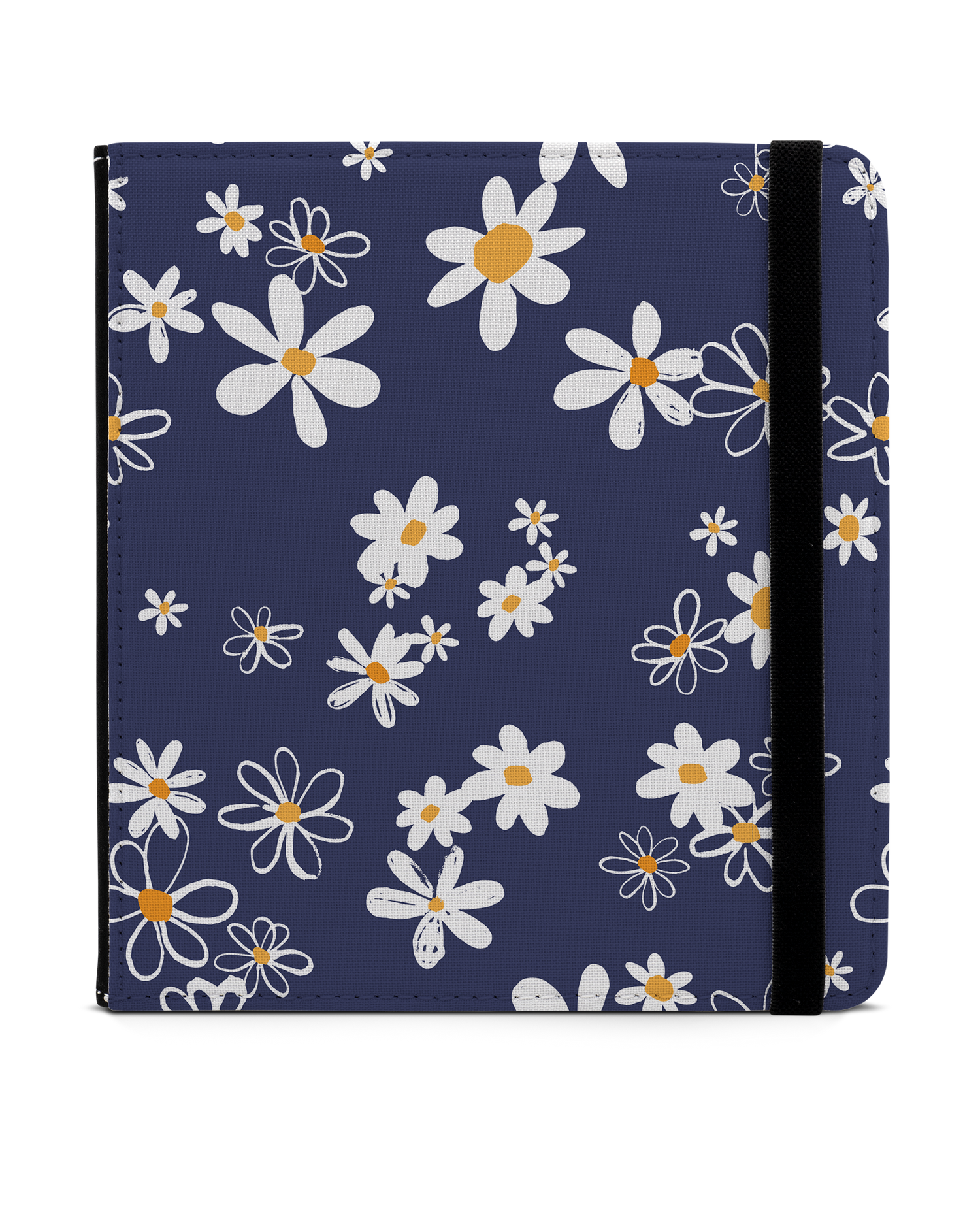 Navy Daisies eReader Case for tolino vision 6: Front View