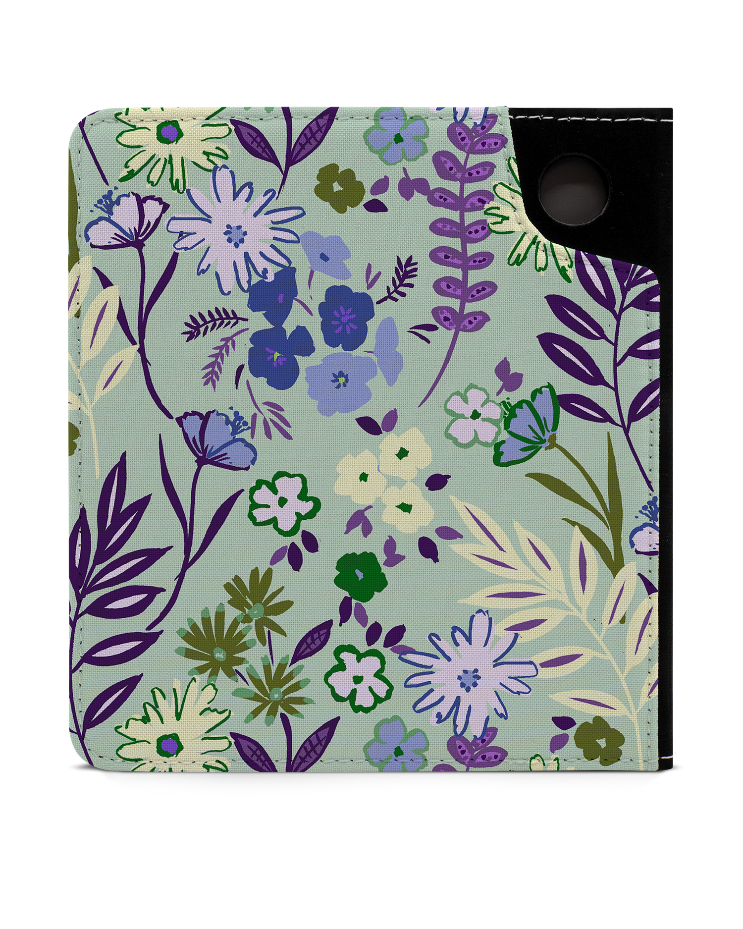 Pretty Purple Flowers eReader Case for tolino vision 6: Back View