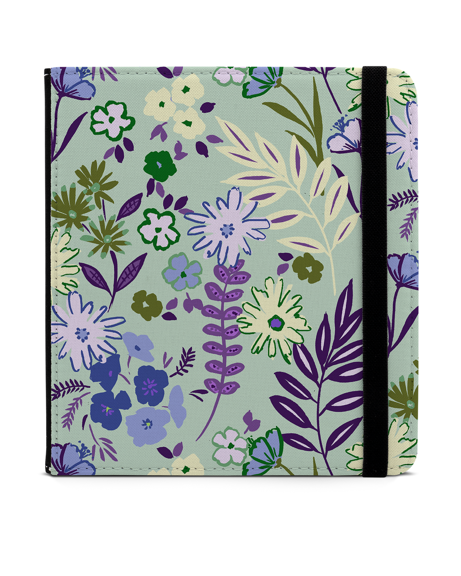 Pretty Purple Flowers eReader Case for tolino vision 6: Front View