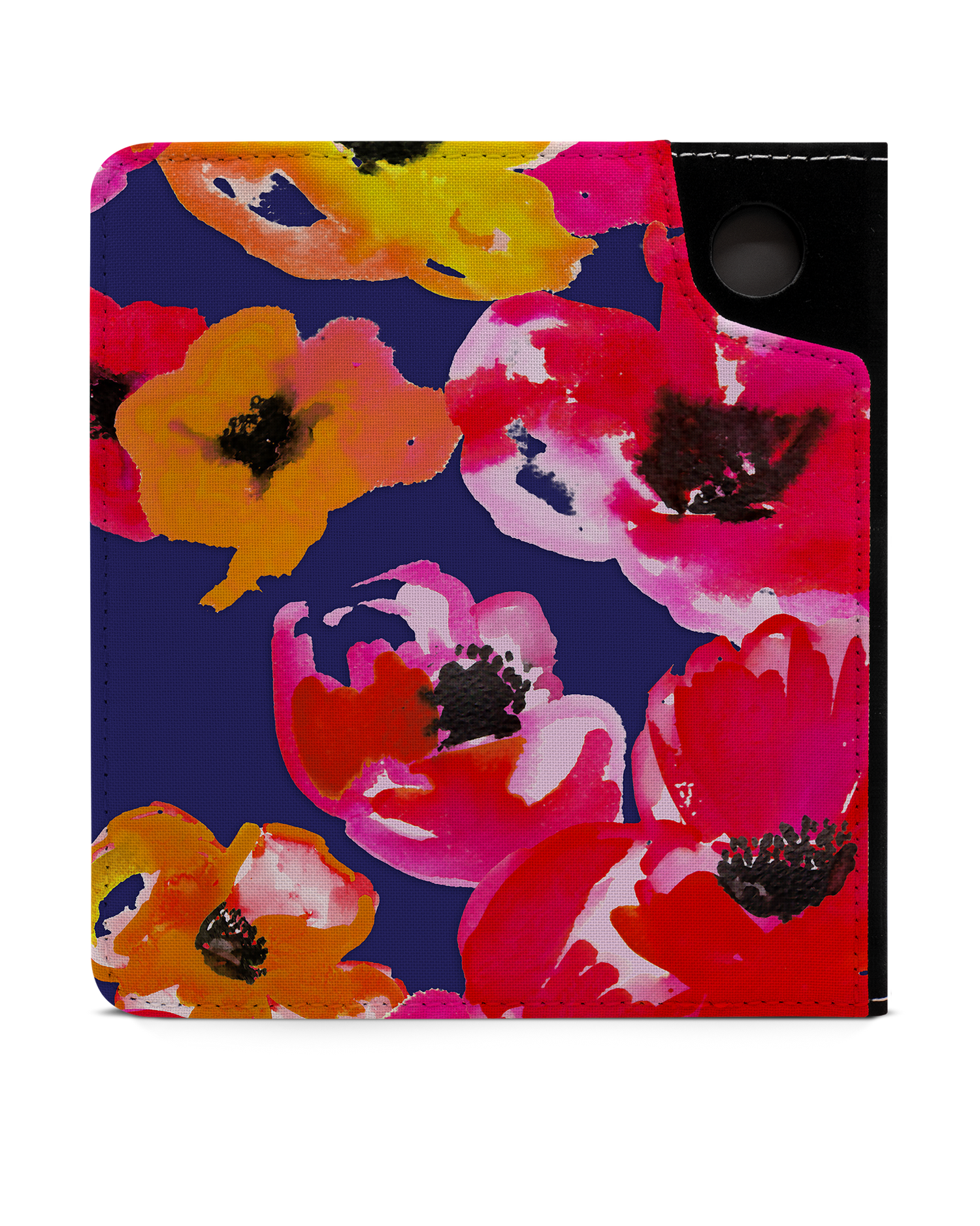 Painted Poppies eReader Case for tolino vision 6: Back View