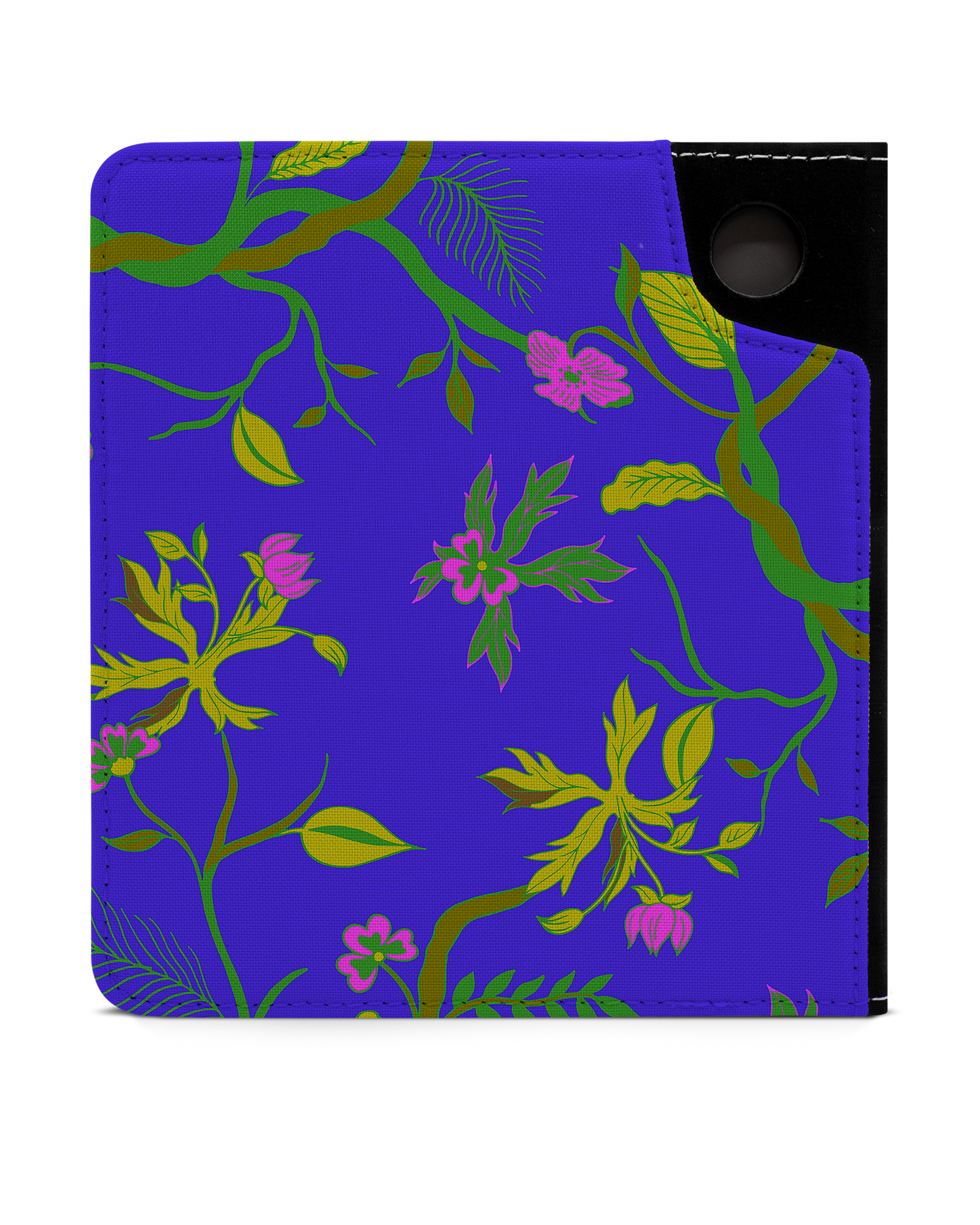 Ultra Violet Floral eReader Case for tolino vision 6: Back View