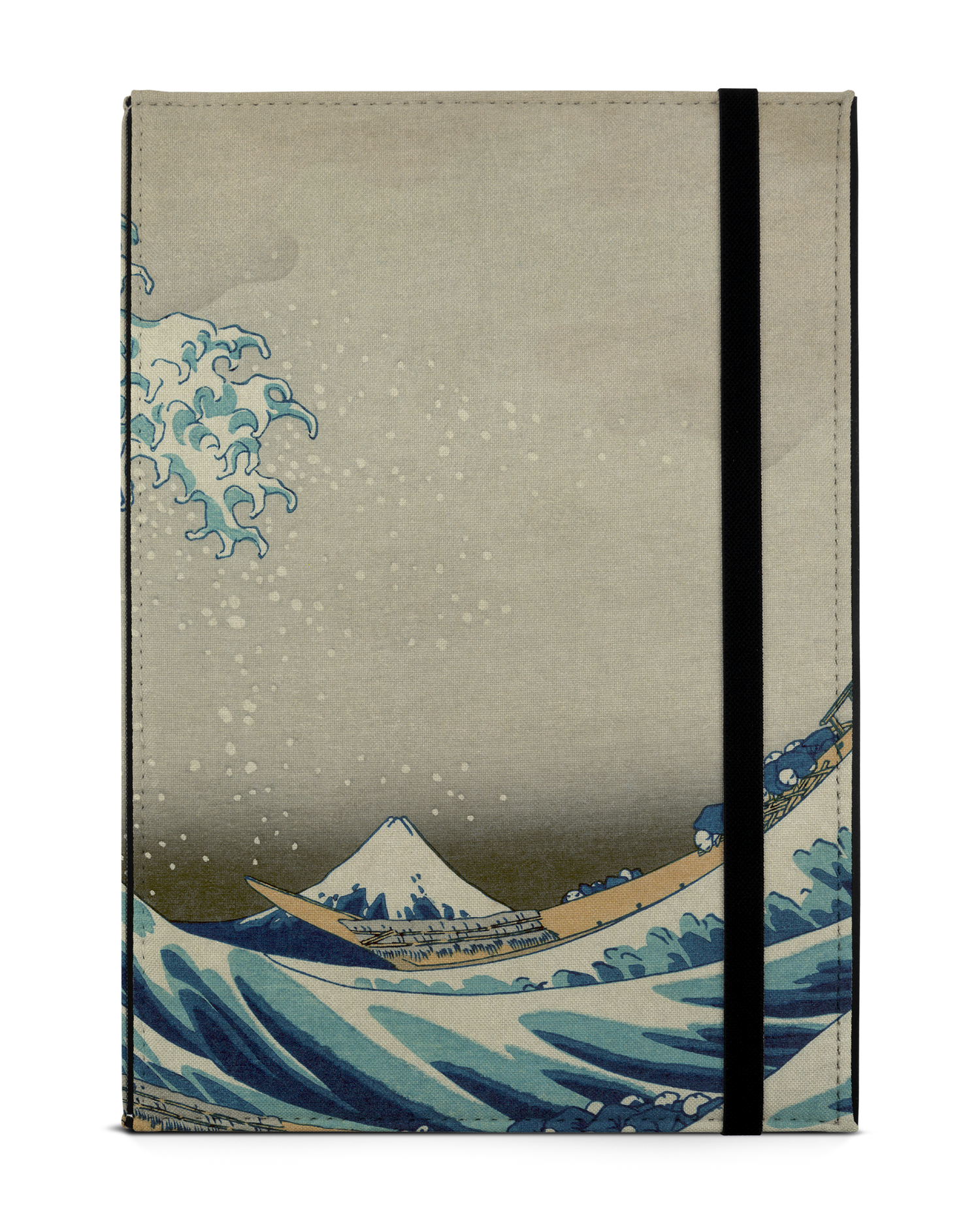Great Wave Off Kanagawa By Hokusai Tablet Case M: Front View