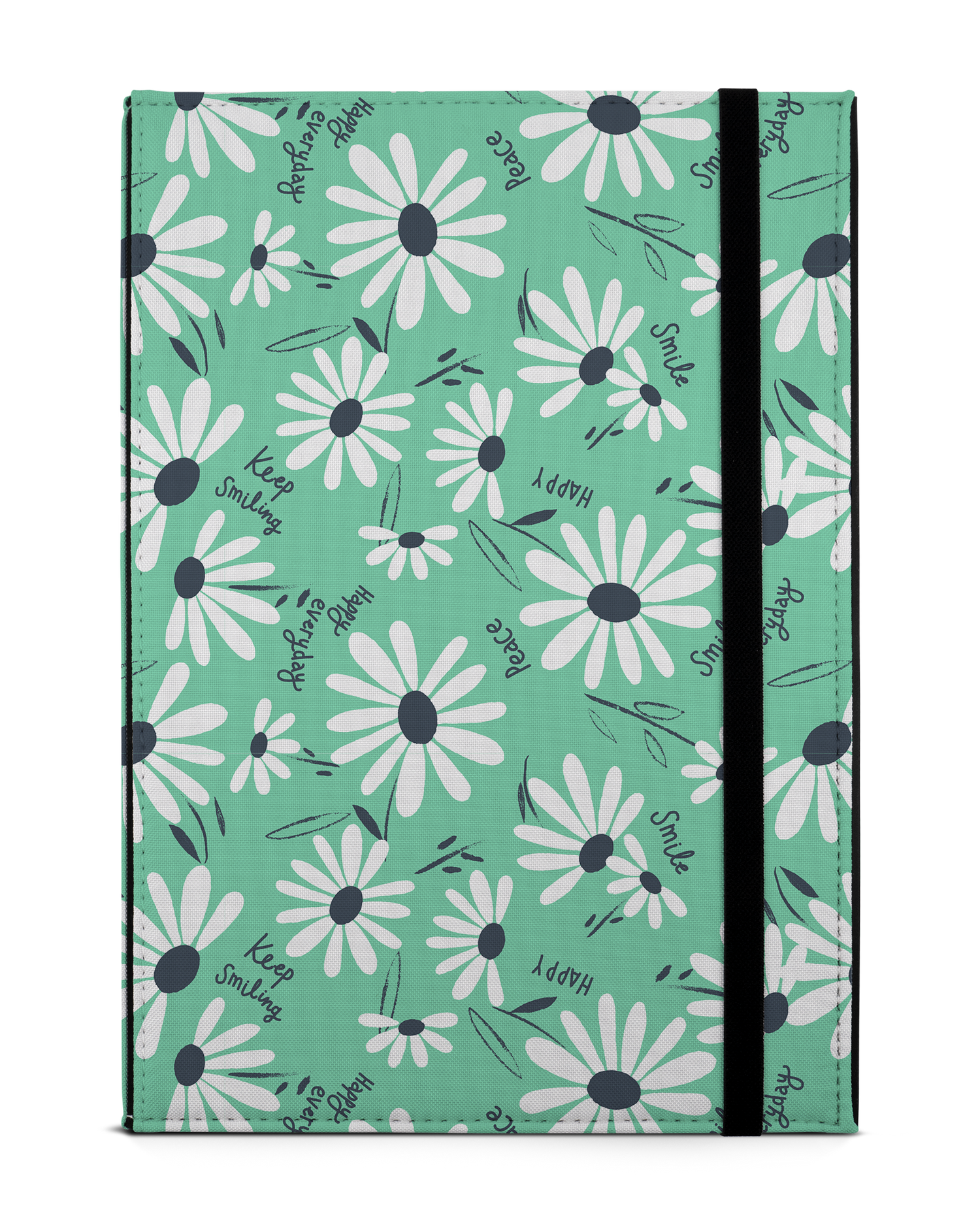 Positive Daisies Tablet Case M: Front View