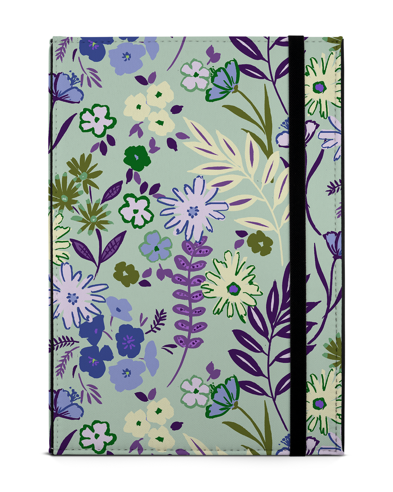 Pretty Purple Flowers Tablet Case M: Front View