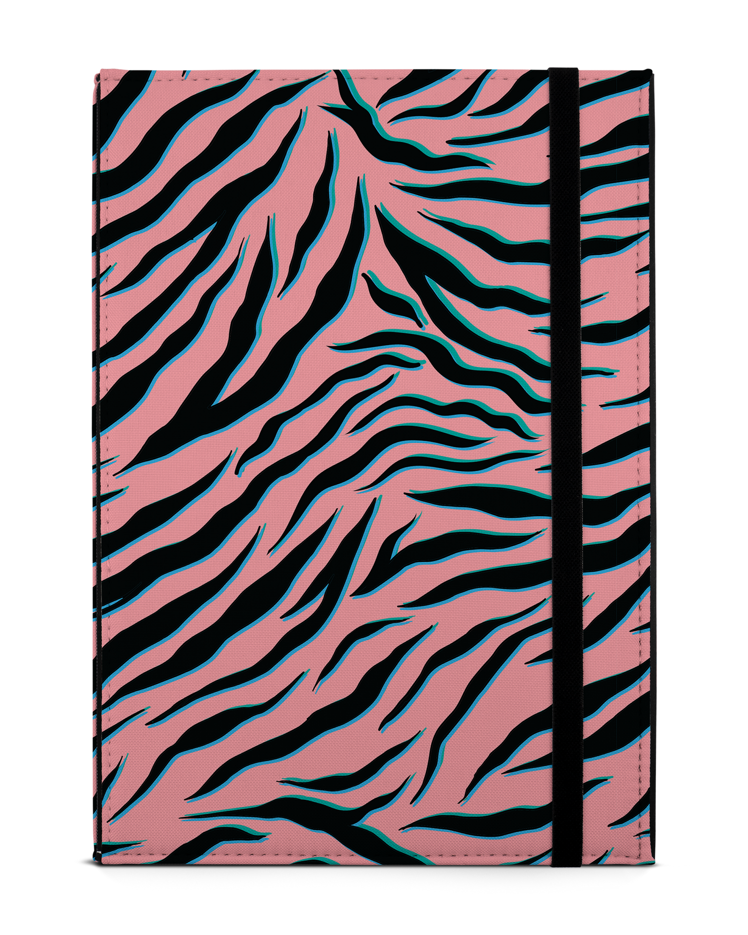 Pink Zebra Tablet Case M: Front View