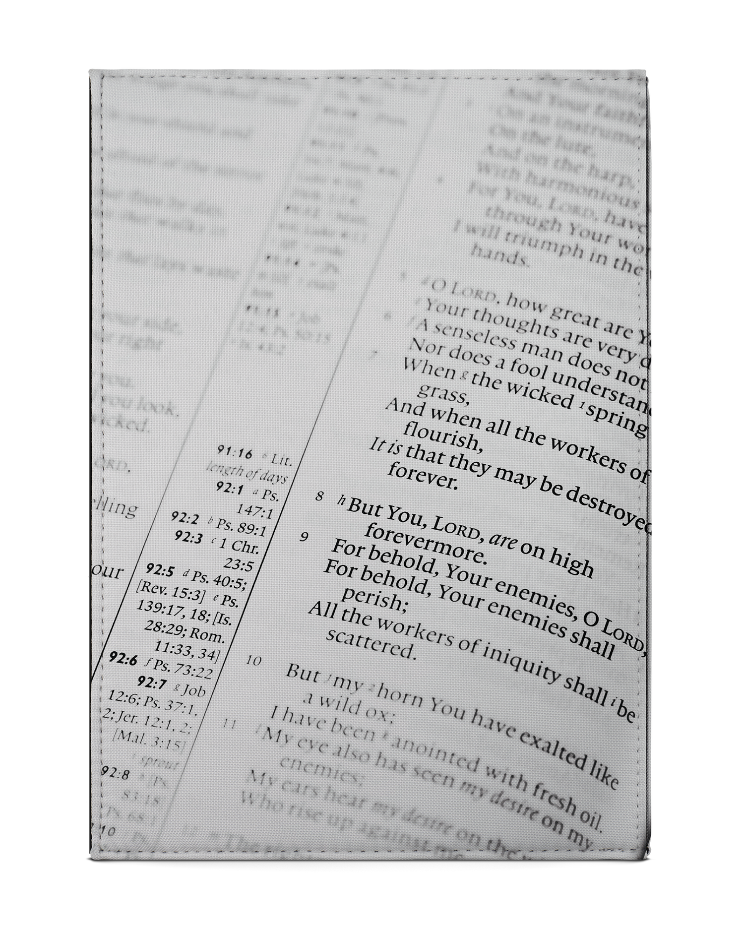 Bible Verse Tablet Case M: Back View