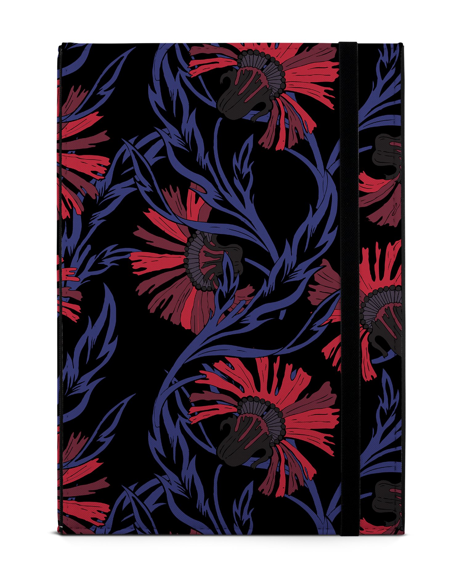 Midnight Floral Tablet Case M: Front View