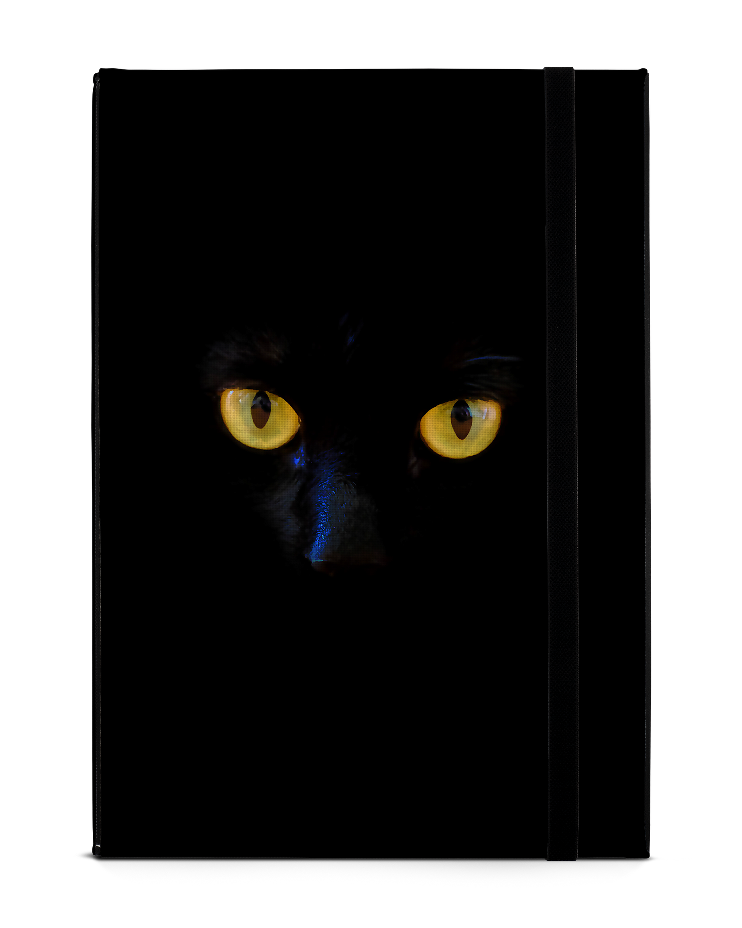 Black Cat Tablet Case M: Front View