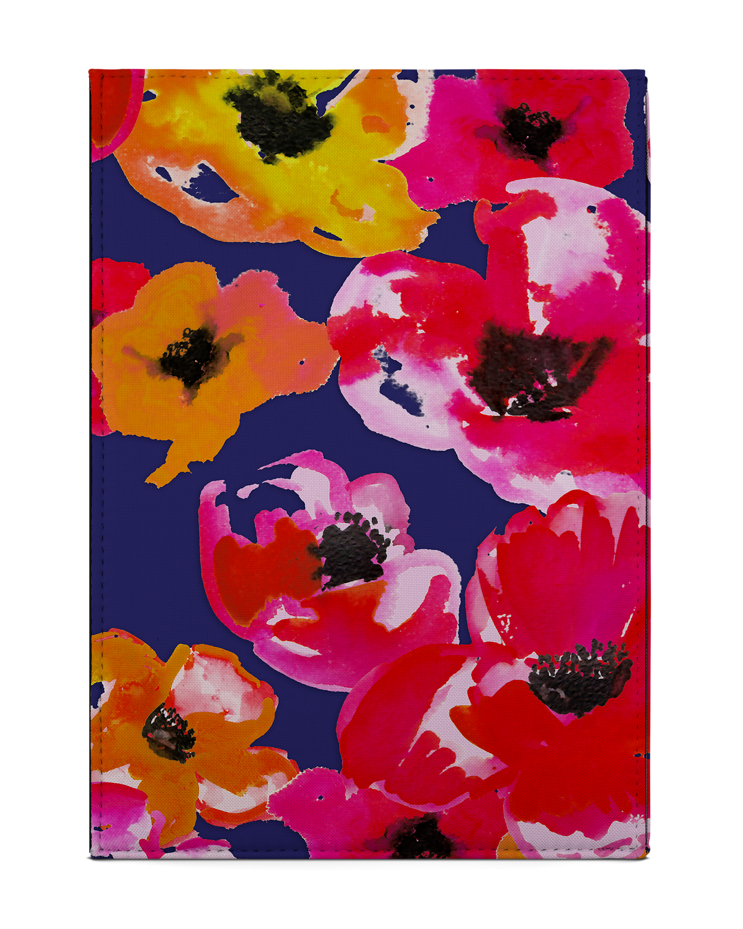 Painted Poppies Tablet Case M: Back View