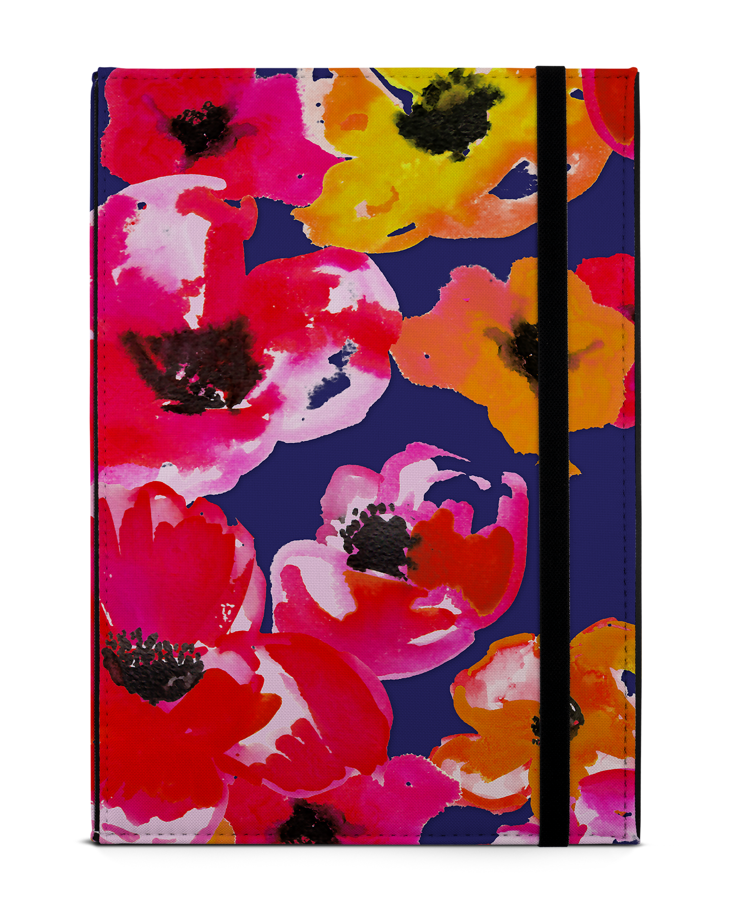 Painted Poppies Tablet Case M: Front View