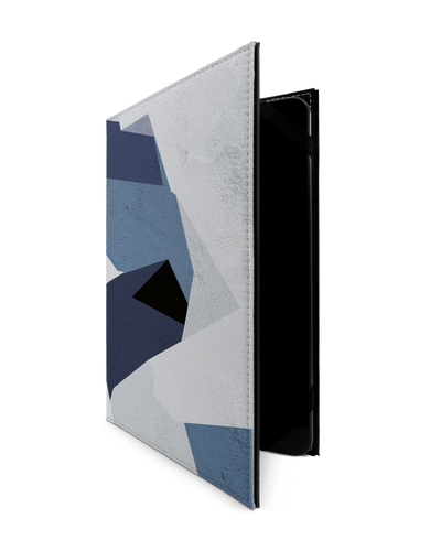 Geometric Camo Blue Tablet Case L