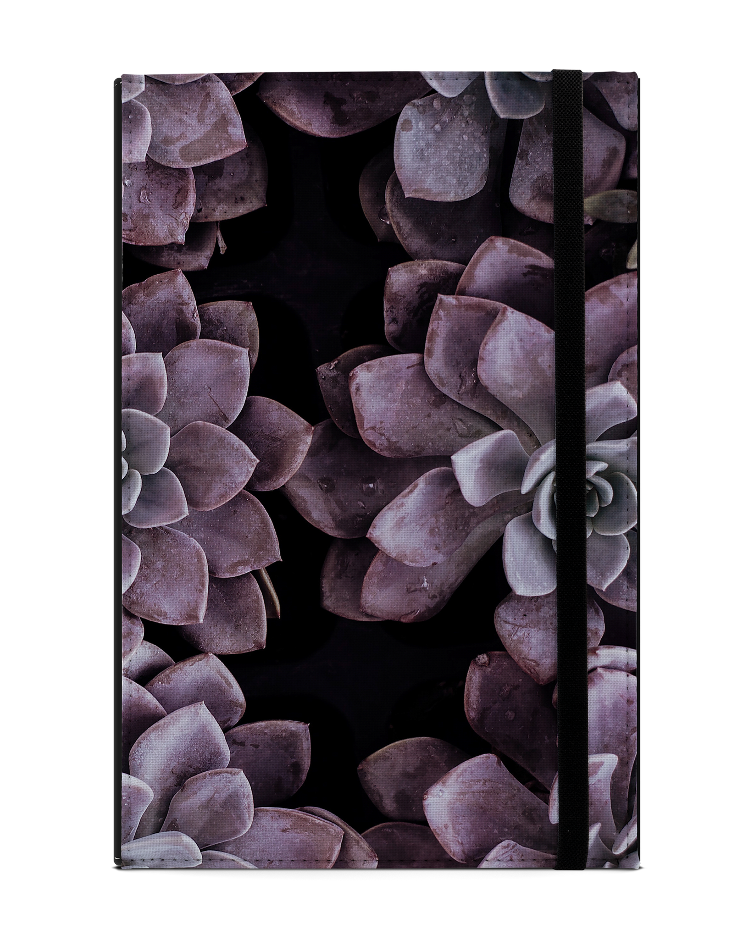 Purple Succulents Tablet Case L: Front View