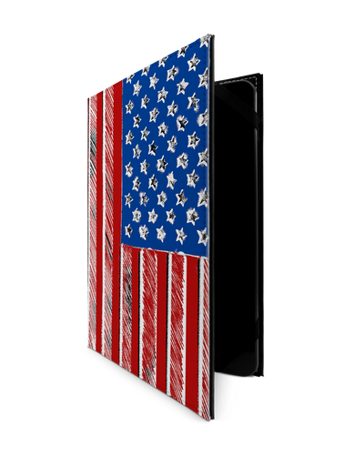 American Flag Color Tablet Case L