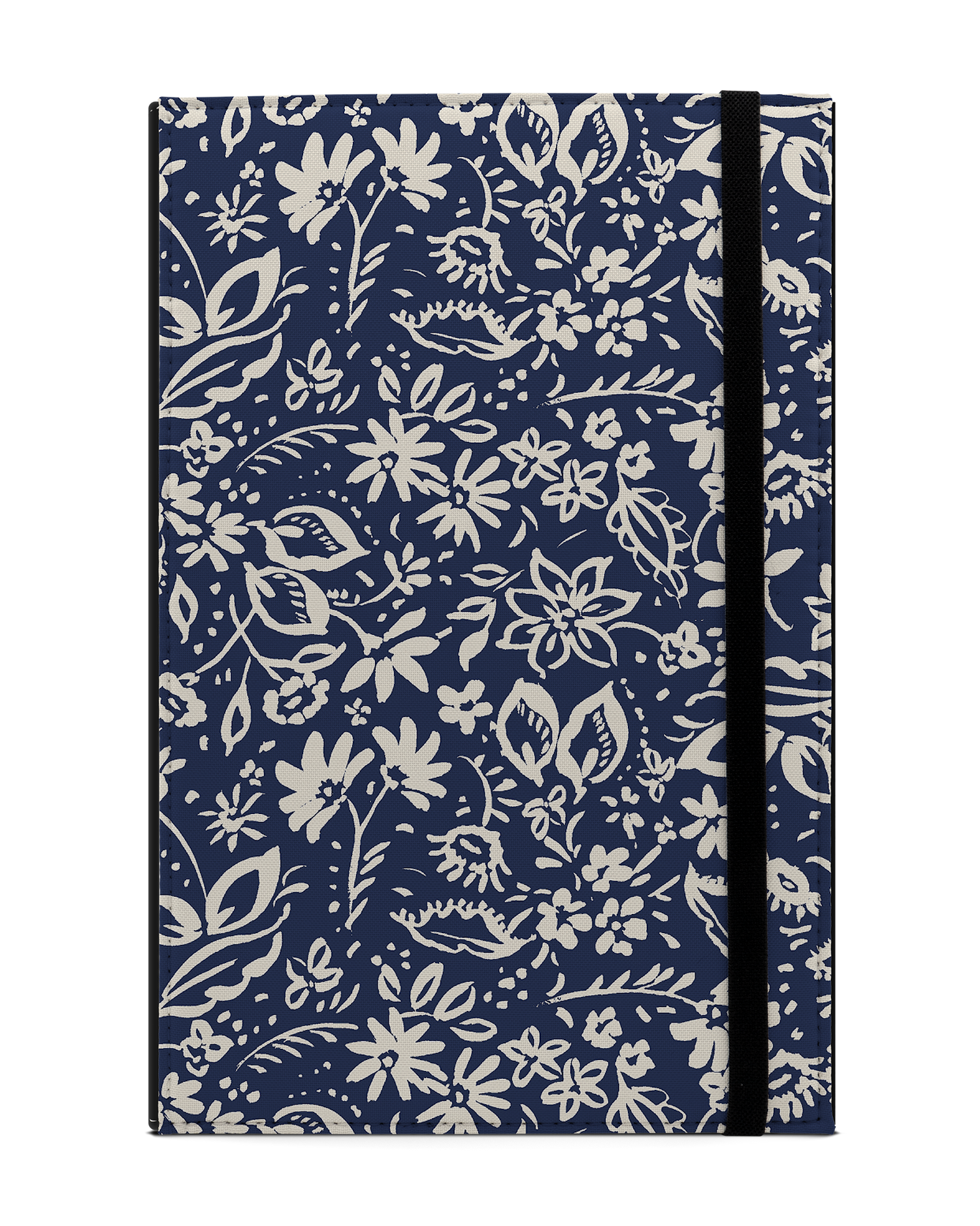 Ditsy Blue Paisley Tablet Case L: Front View