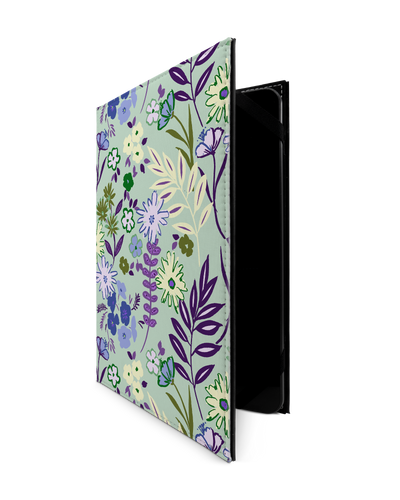 Pretty Purple Flowers Tablet Case L