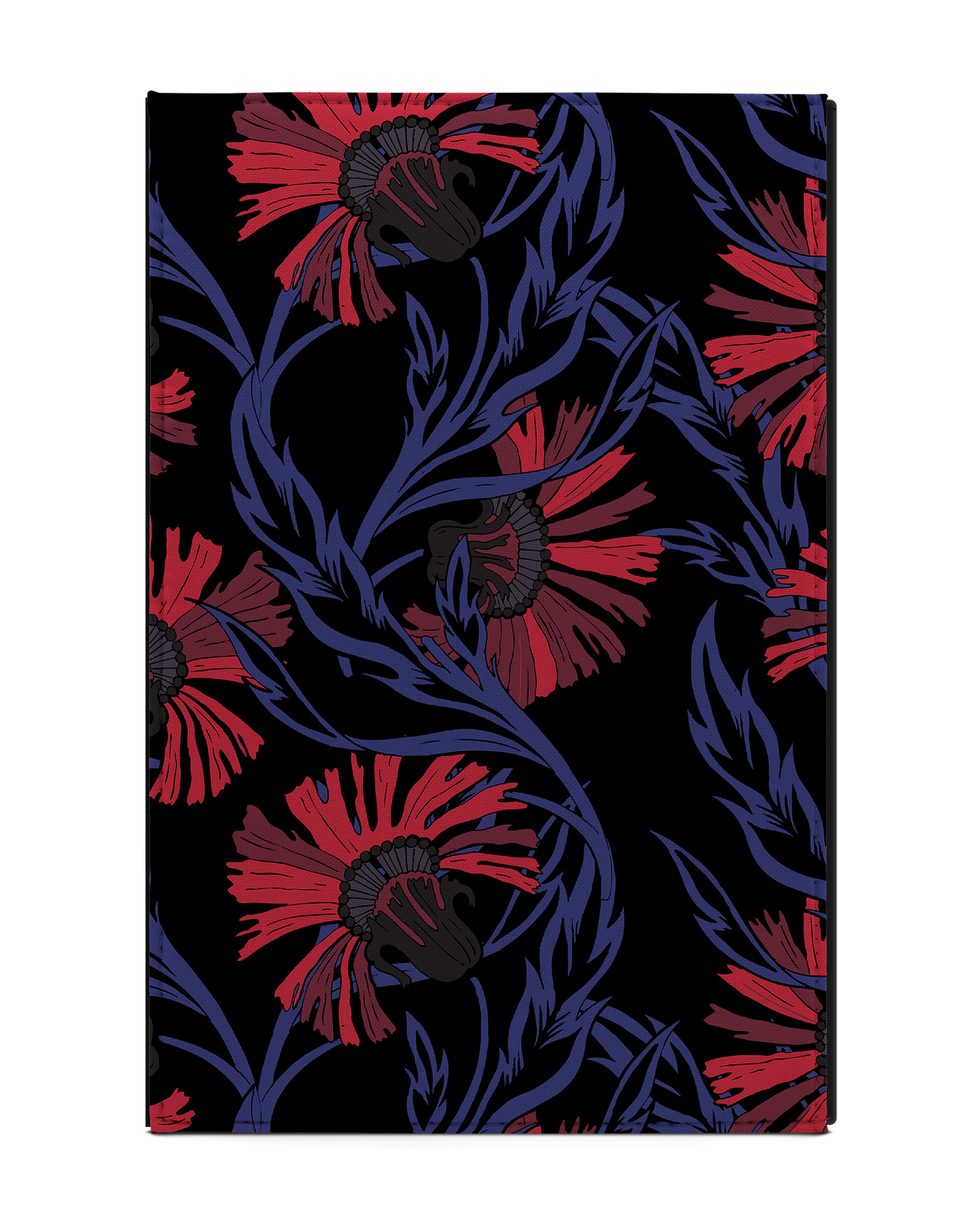 Midnight Floral Tablet Case L: Back View