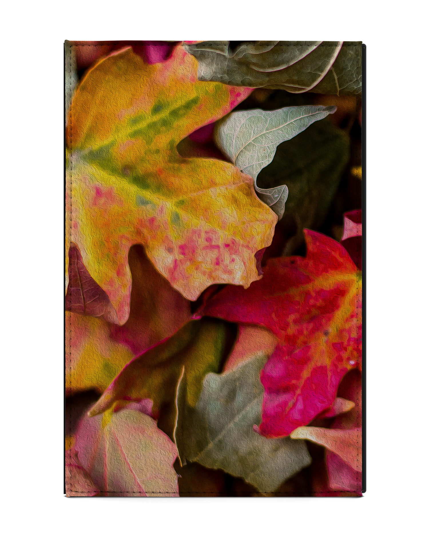 Autumn Leaves Tablet Case L: Back View