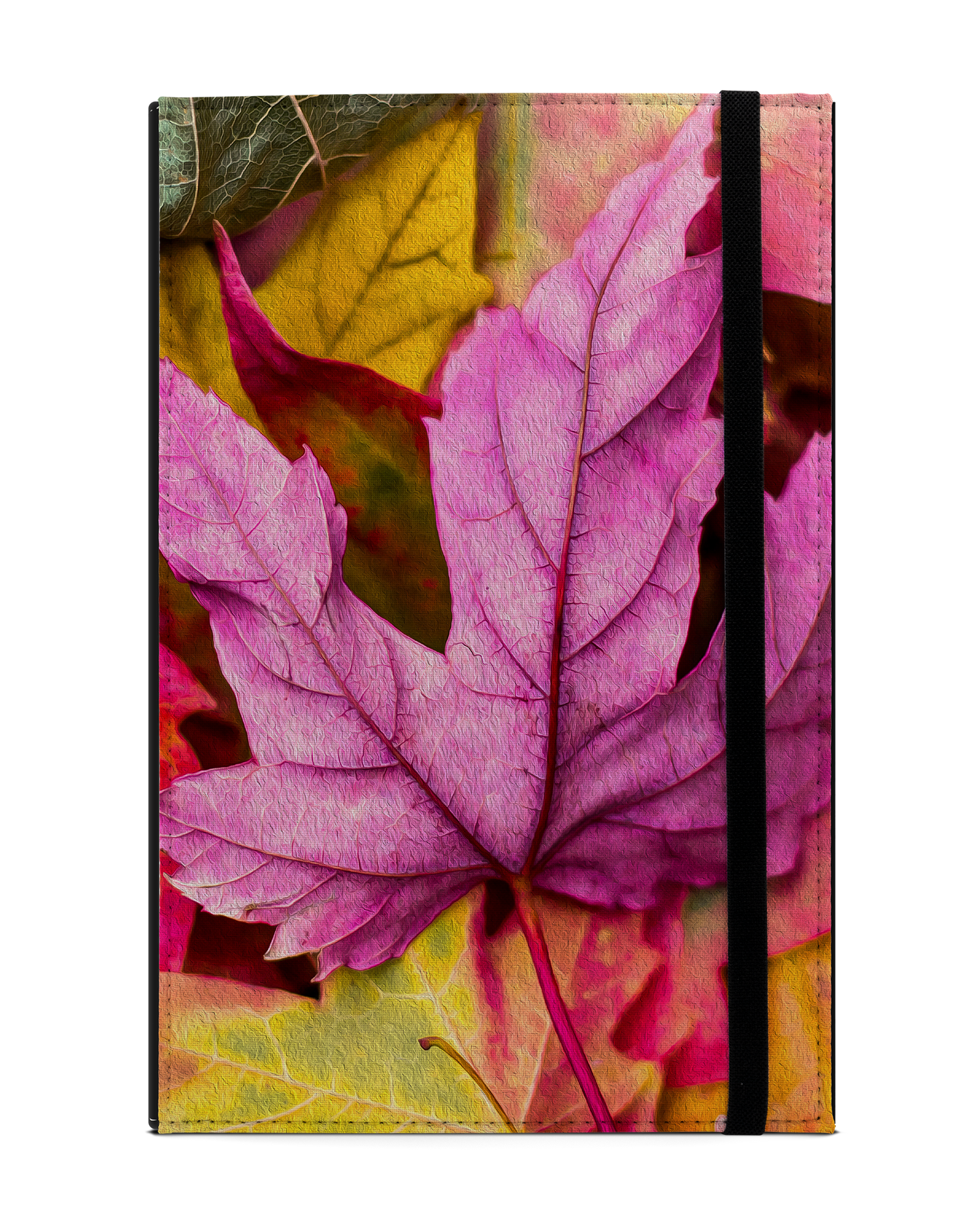 Autumn Leaves Tablet Case L: Front View