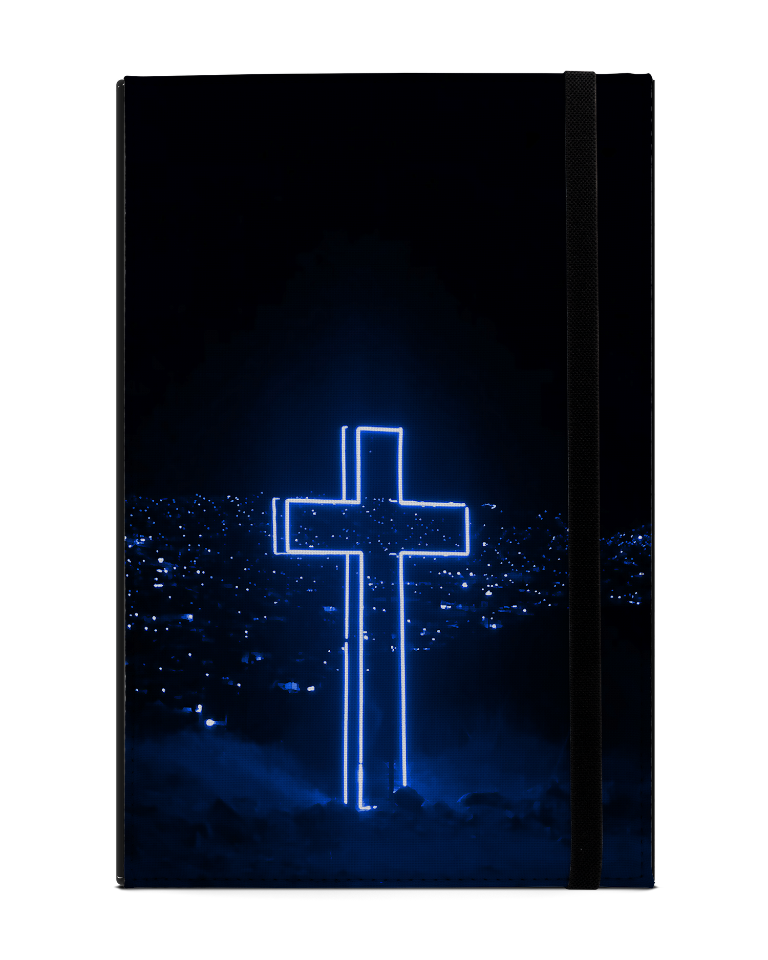 Christian Cross Tablet Case L: Front View