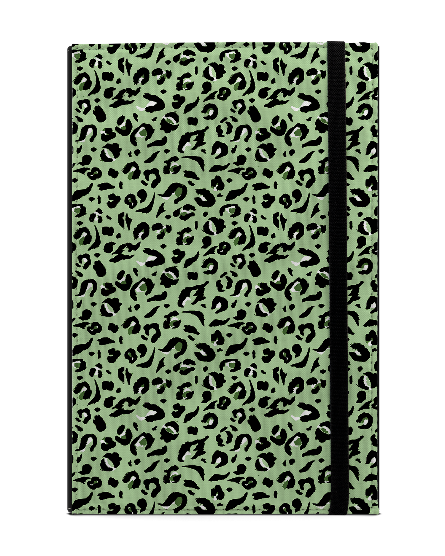 Mint Leopard Tablet Case L: Front View