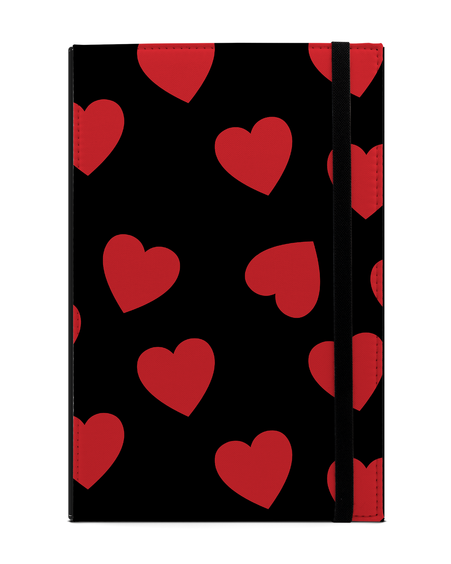 Repeating Hearts Tablet Case L: Front View