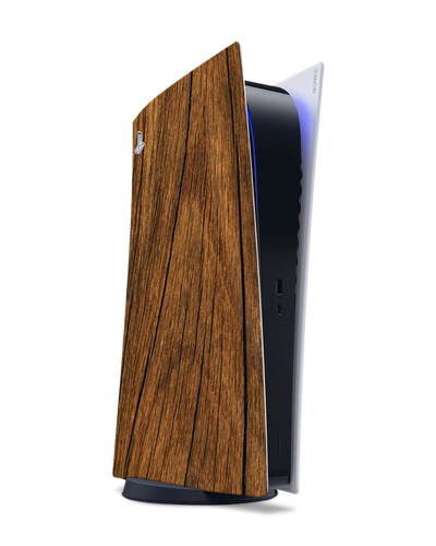 Wood Console Skin for Sony PlayStation 5 Digital Edition