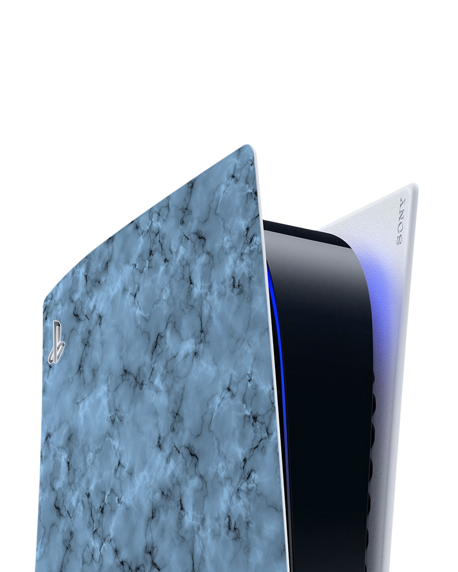 Blue Marble Console Skin for Sony PlayStation 5 Digital Edition: Detail shot
