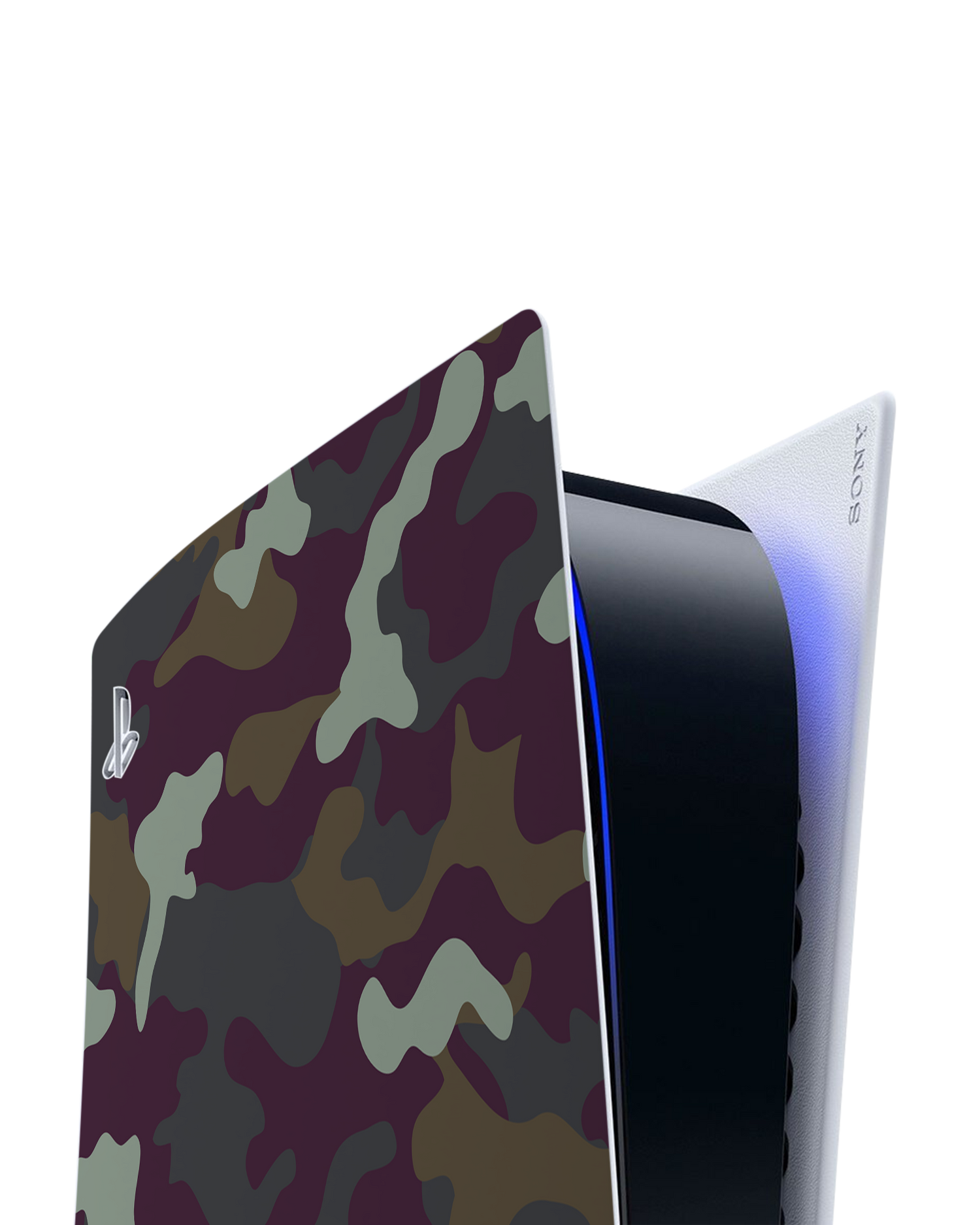 Night Camo Console Skin for Sony PlayStation 5 Digital Edition: Detail shot