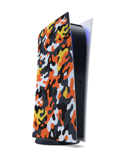Colourful Camo Console Skin for Sony PlayStation 5 Digital Edition