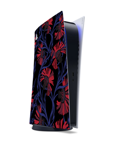 Midnight Floral Console Skin for Sony PlayStation 5 Digital Edition