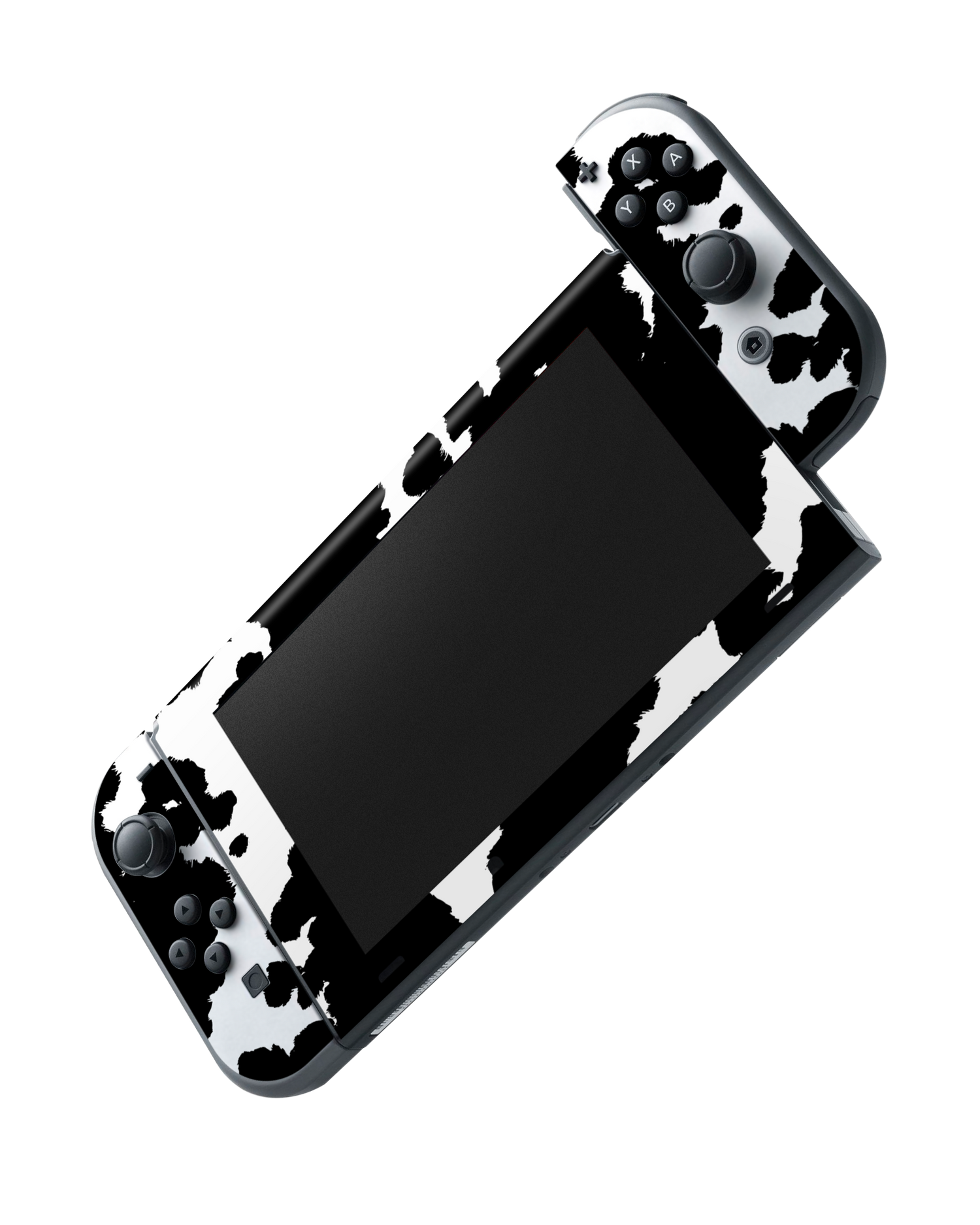 Cow Print Console Skin for Nintendo Switch: Joy-Con removing 