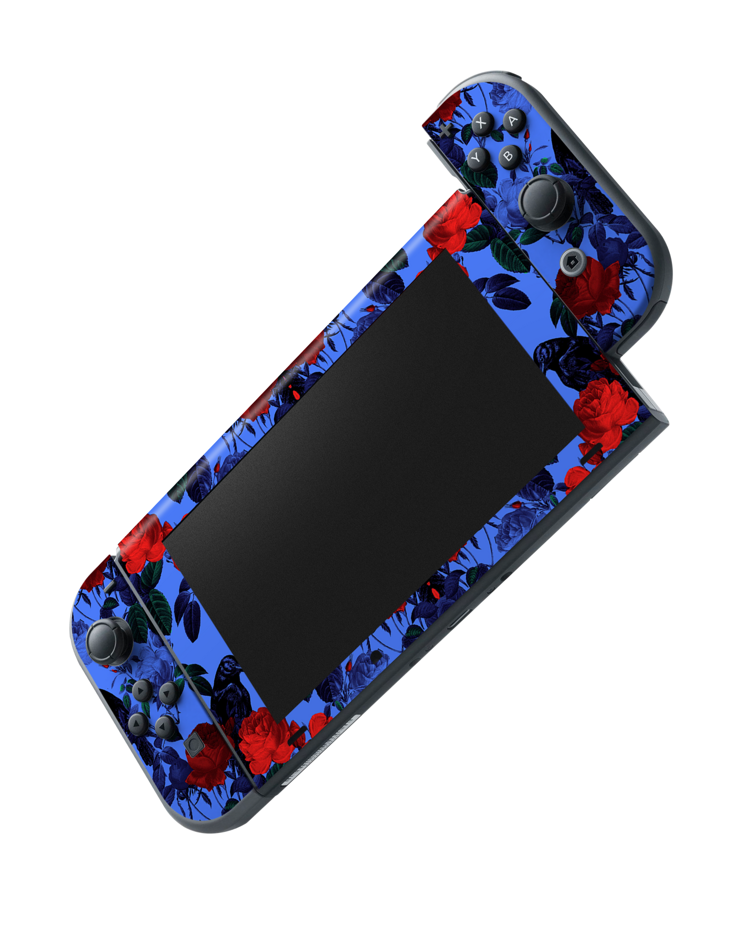 Roses And Ravens Console Skin for Nintendo Switch: Joy-Con removing 