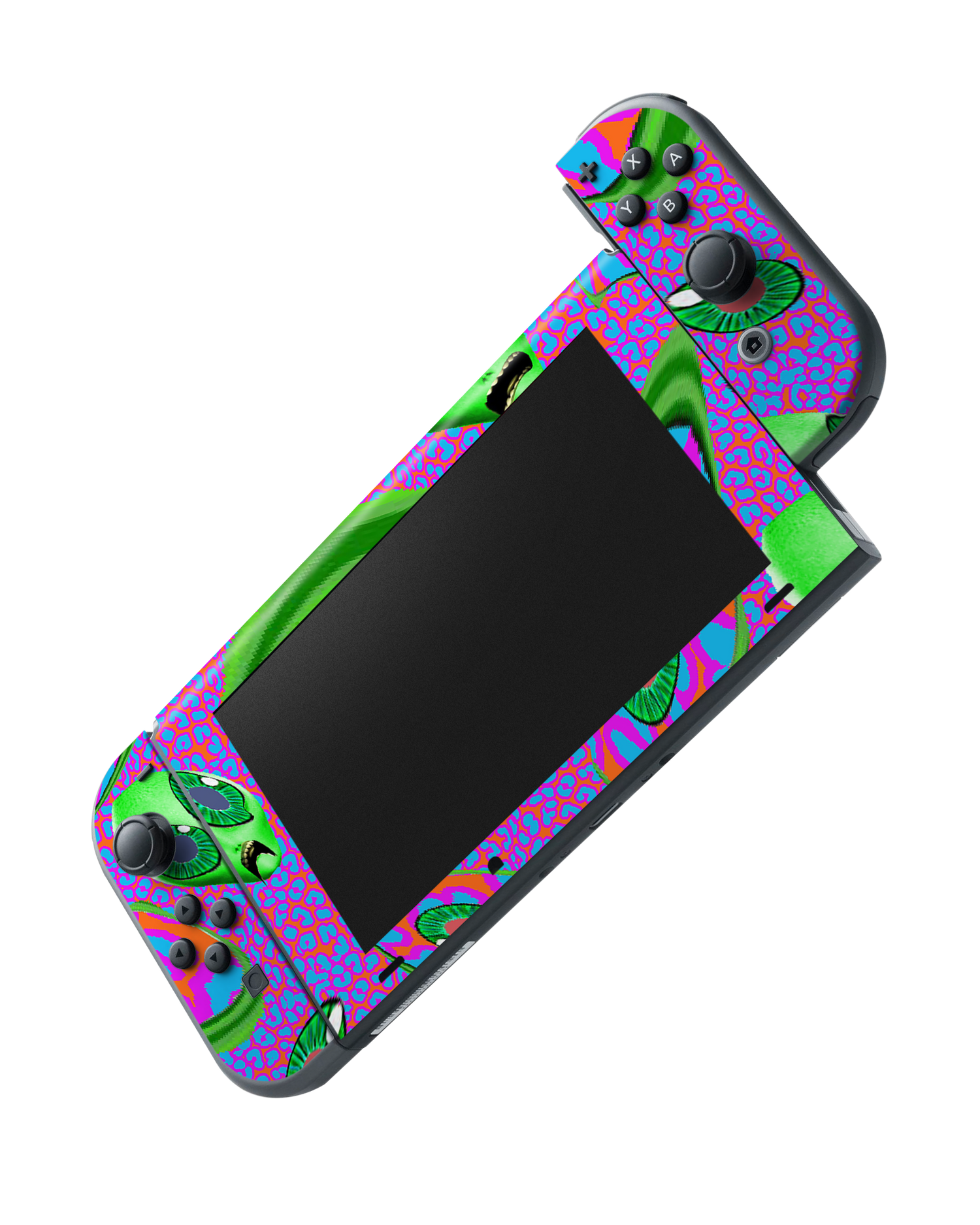 Alien Trip Console Skin for Nintendo Switch: Joy-Con removing 