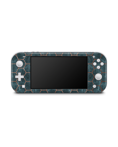 Marble Mermaid Pattern Console Skin for Nintendo Switch Lite: Front view