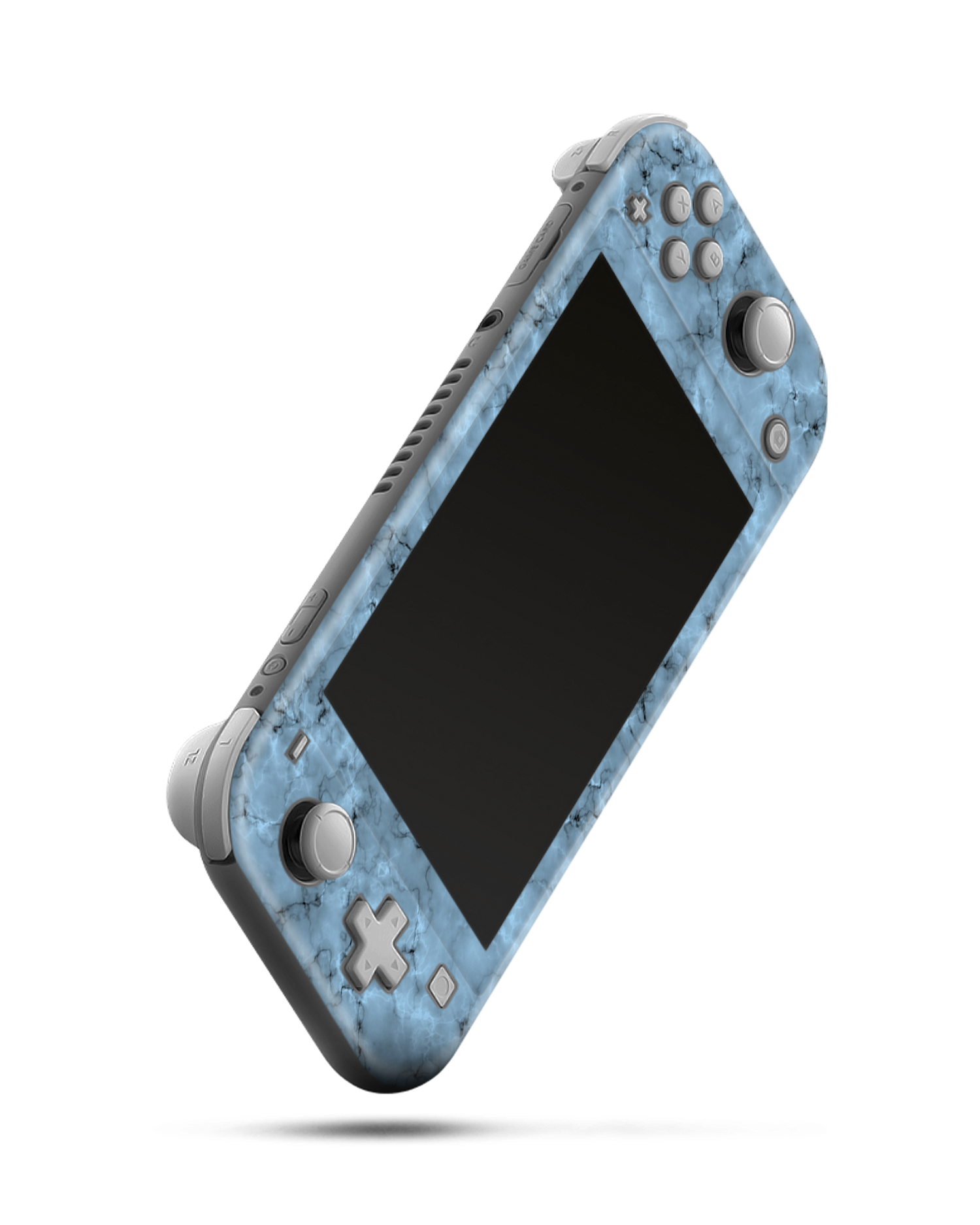 Blue Marble Console Skin for Nintendo Switch Lite: Side view