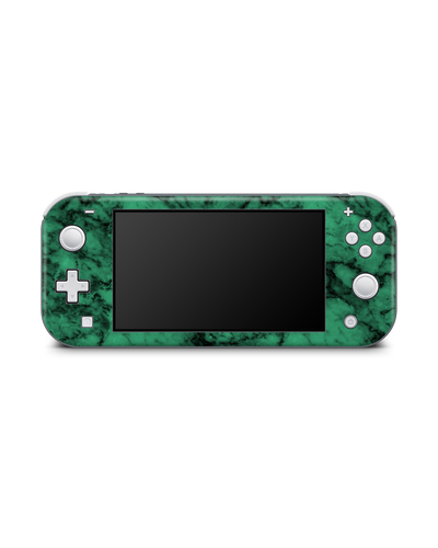Green Marble Console Skin for Nintendo Switch Lite: Front view