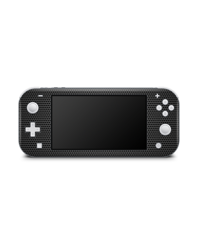 Carbon II Console Skin for Nintendo Switch Lite: Front view