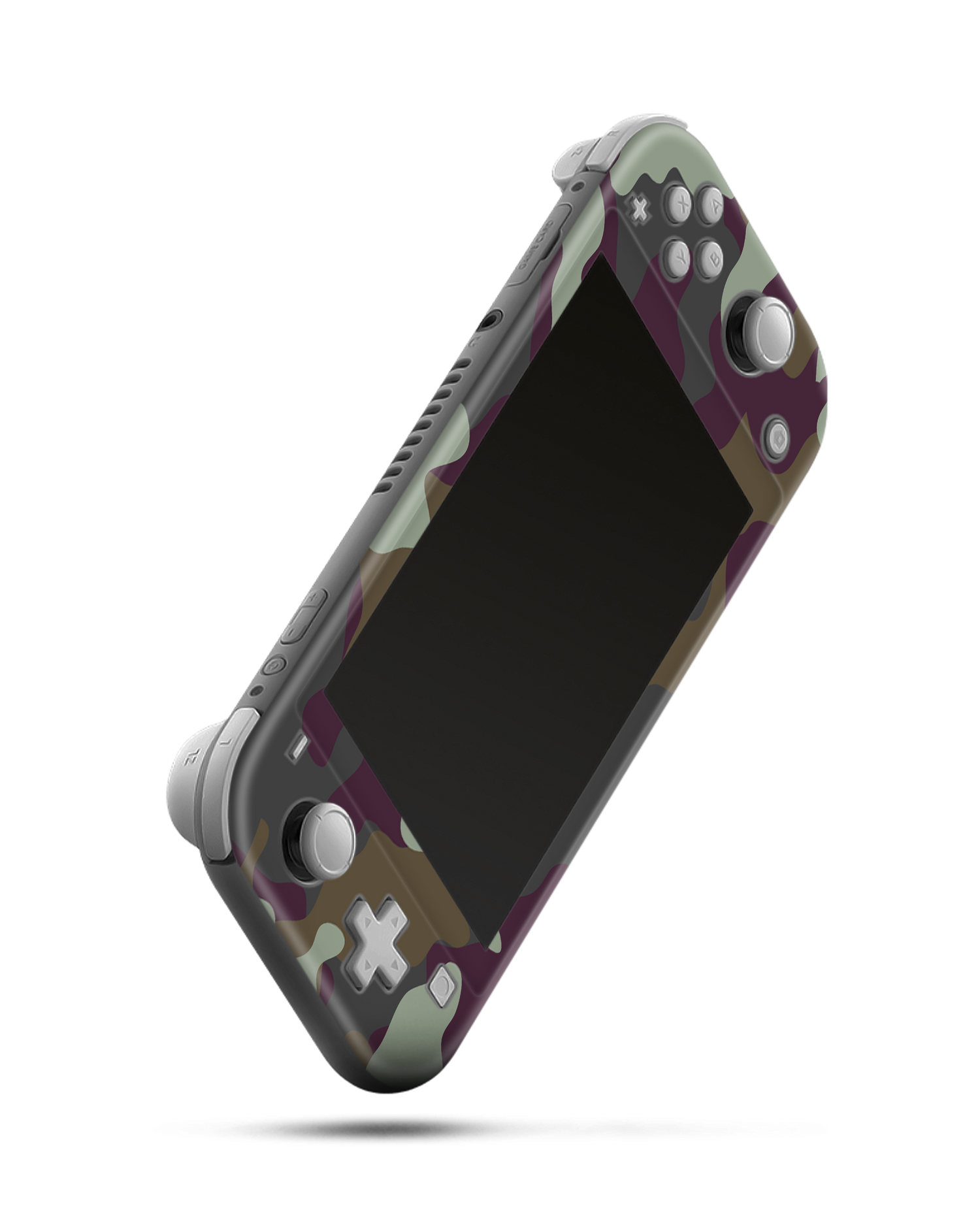 Night Camo Console Skin for Nintendo Switch Lite: Side view