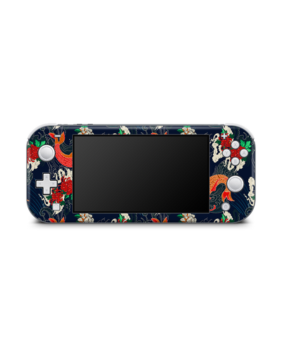 Repeating Koi Console Skin for Nintendo Switch Lite: Front view