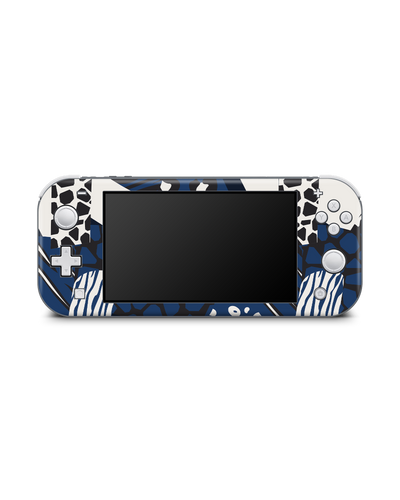 Animal Print Patchwork Console Skin for Nintendo Switch Lite: Front view